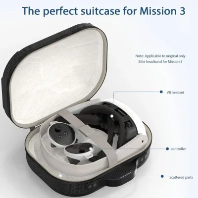 Gamax Meta Quest 3 Storage Box Carbon Fiber ( Model C ) - Black